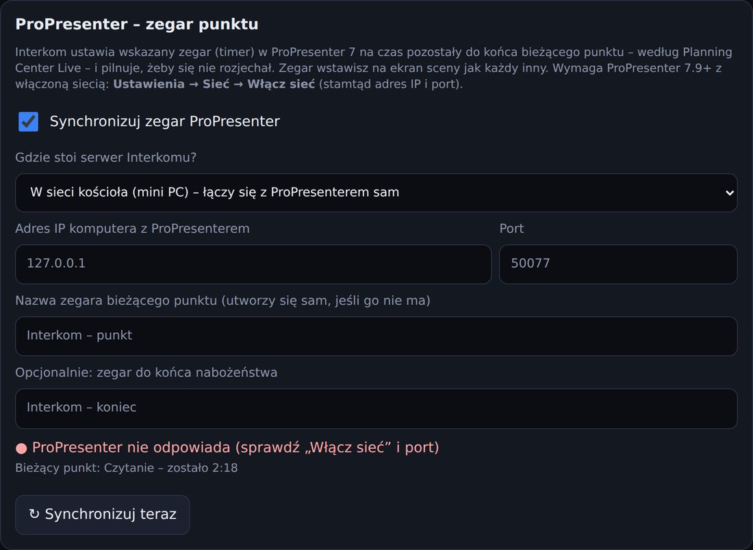 Karta ProPresenter