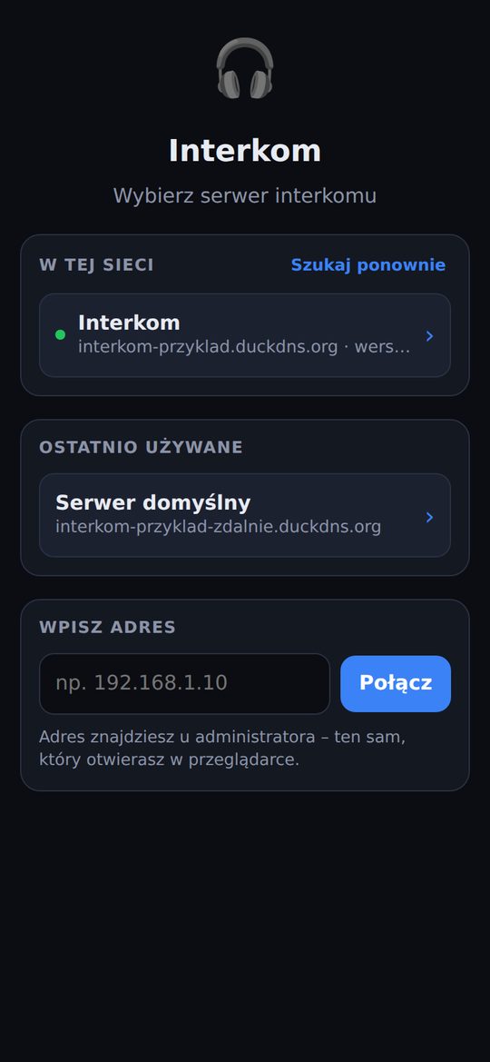 Wybór serwera