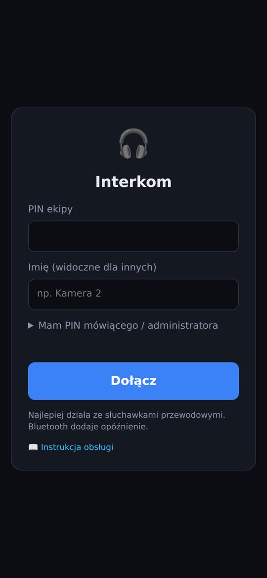 Ekran logowania
